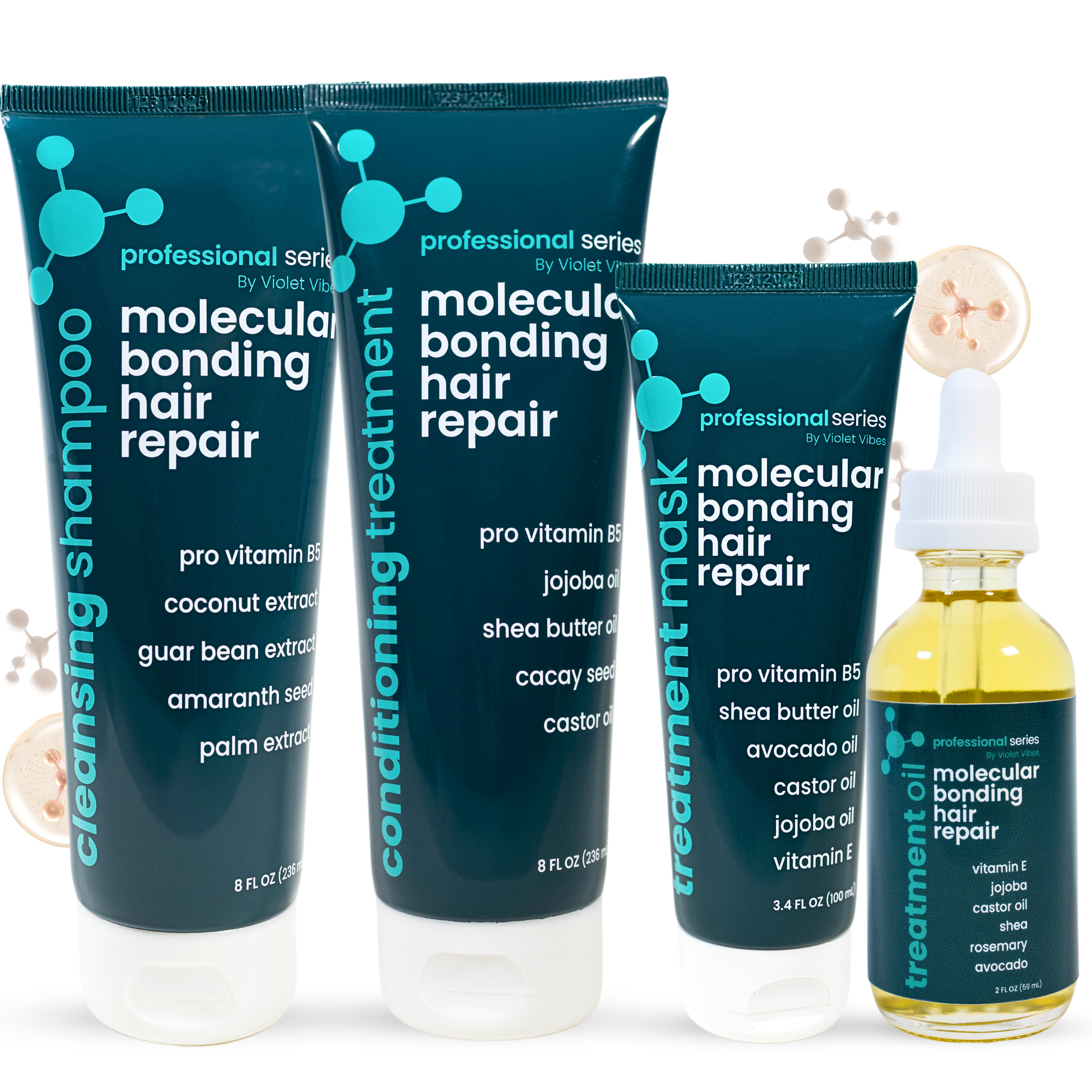 Complete 4-step molecular bonding hair repair kit